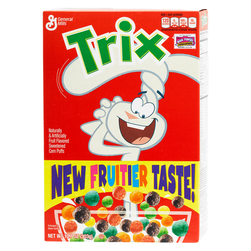 General Mills Trix Fruit Flavored Corn Puffs Cereal 10.7oz