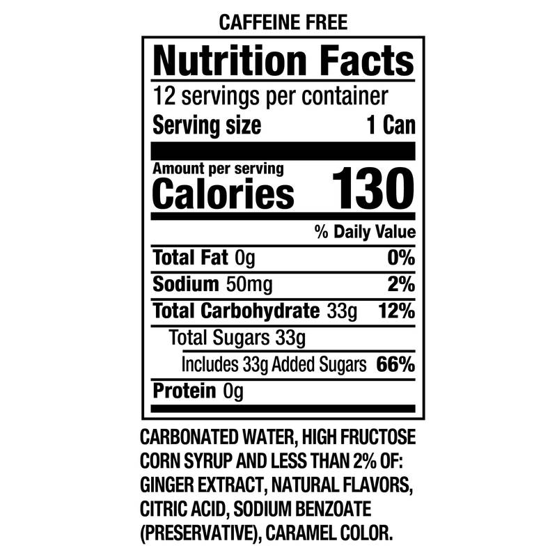 Canada Dry Ginger Ale 12pk 12oz Can