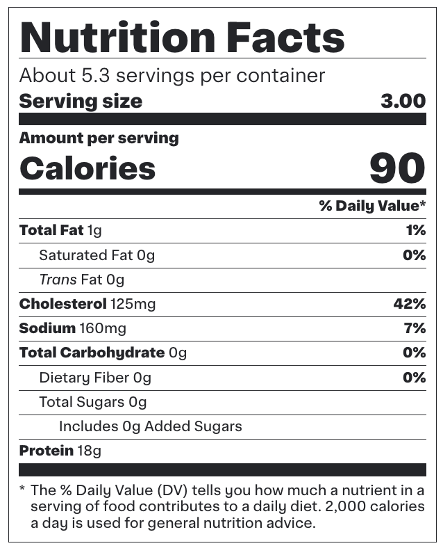 Nature's Best Cooked / Peeled Shrimp (Frozen, 26-30ct) - 16oz