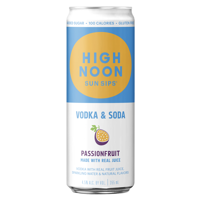 High Noon Passionfruit 12oz Single Can 4.5% ABV