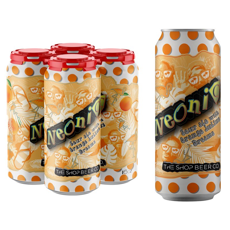 The Shop Beer Co. Neonic Sour Ale Orange Julius Dreams (4Pkc 16 Oz)