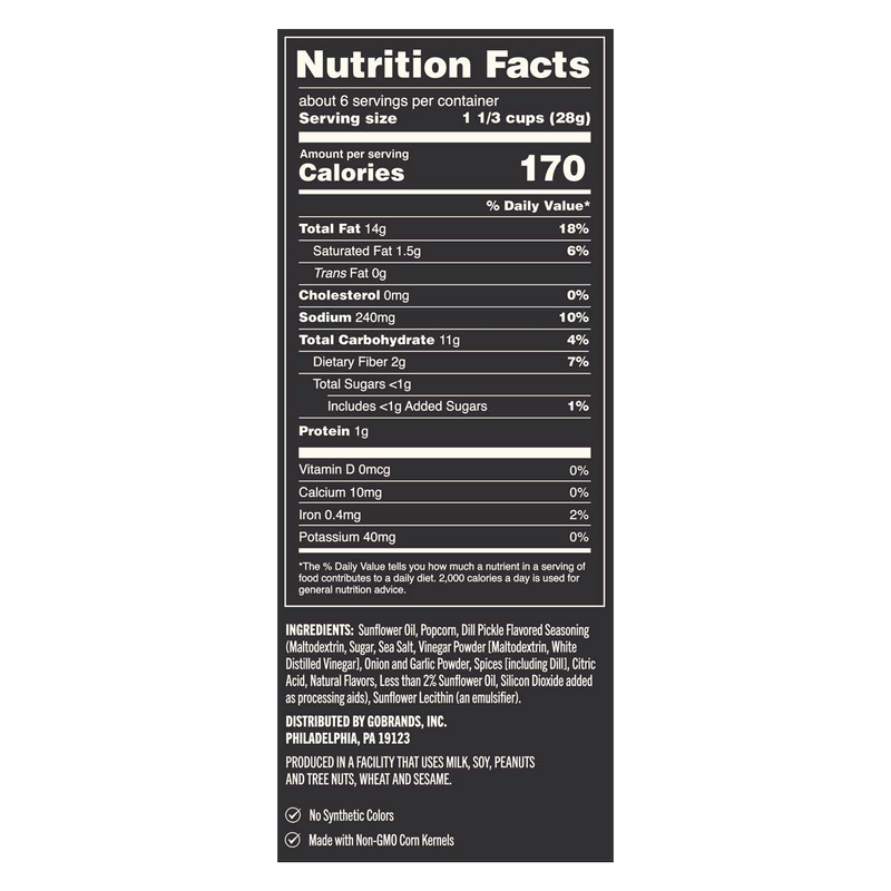 Basically Premium Dill Pickle Small Batch Popcorn 6oz