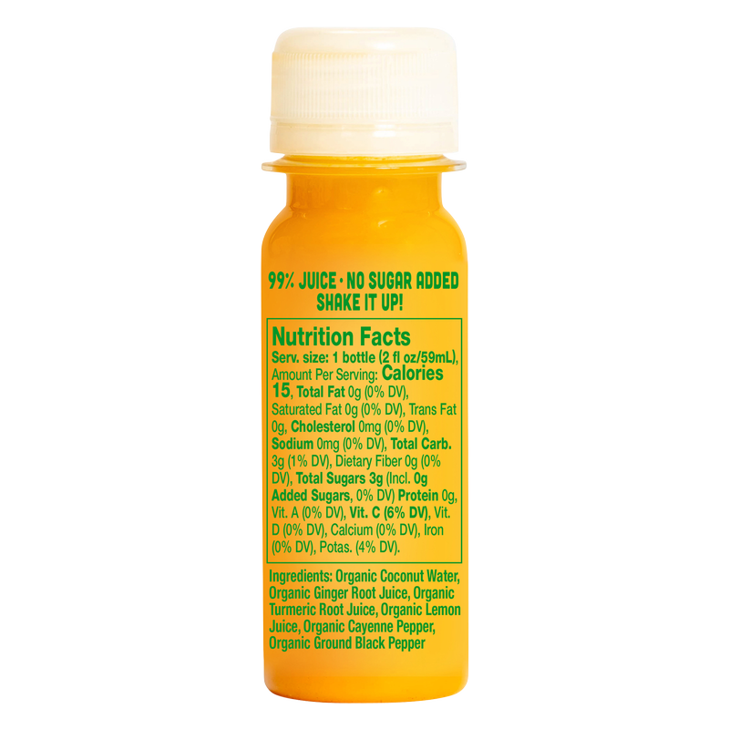 Vive Organic Immunity Boost Cayenne, Ginger & Turmeric Shot 2oz Btl