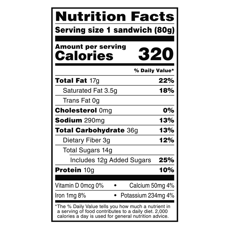 Smucker's Frozen Uncrustables PB & Strawberry on Wheat 1ct 2.6oz