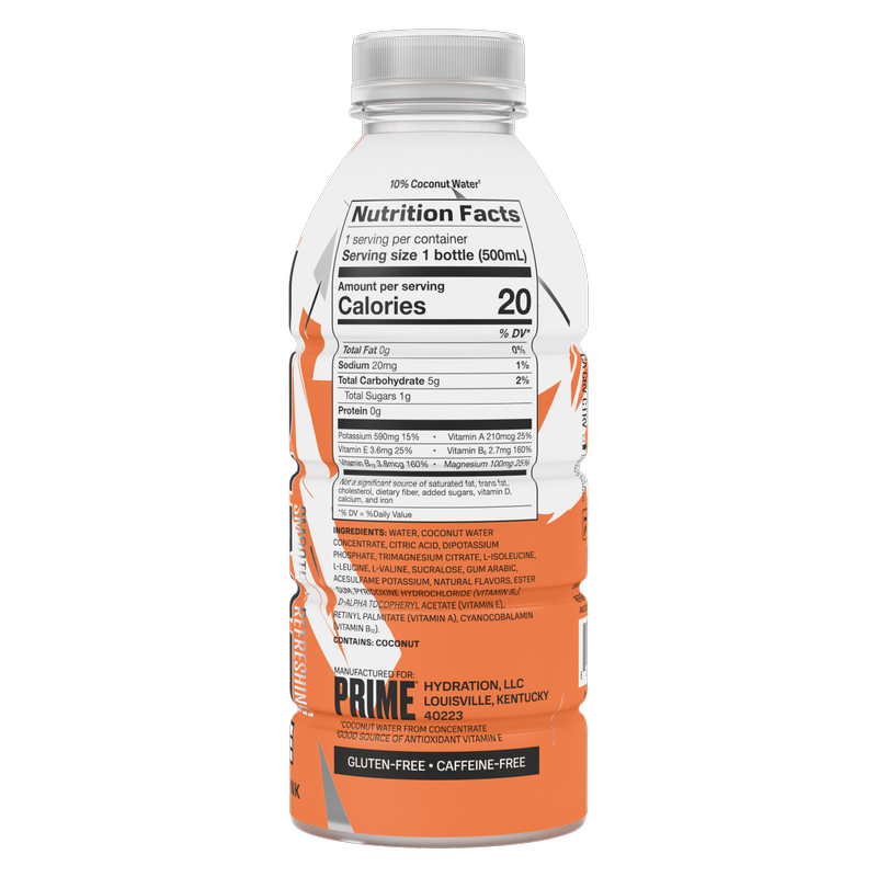 Prime Hydration Ice Orange 16.9oz Btl