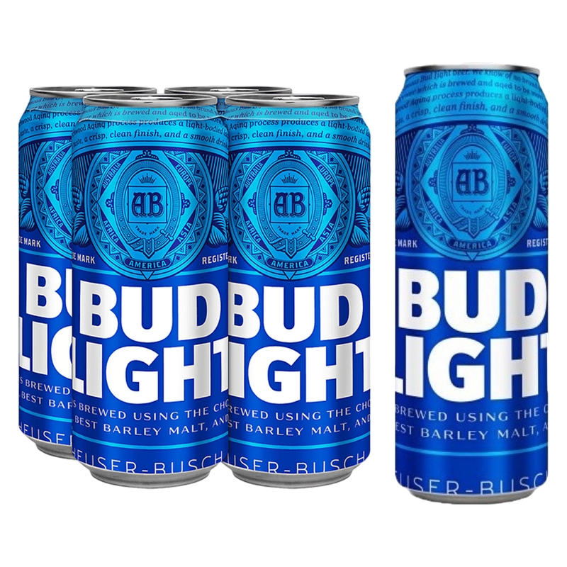 Bud Light 4pk 16oz Can 4.2% ABV
