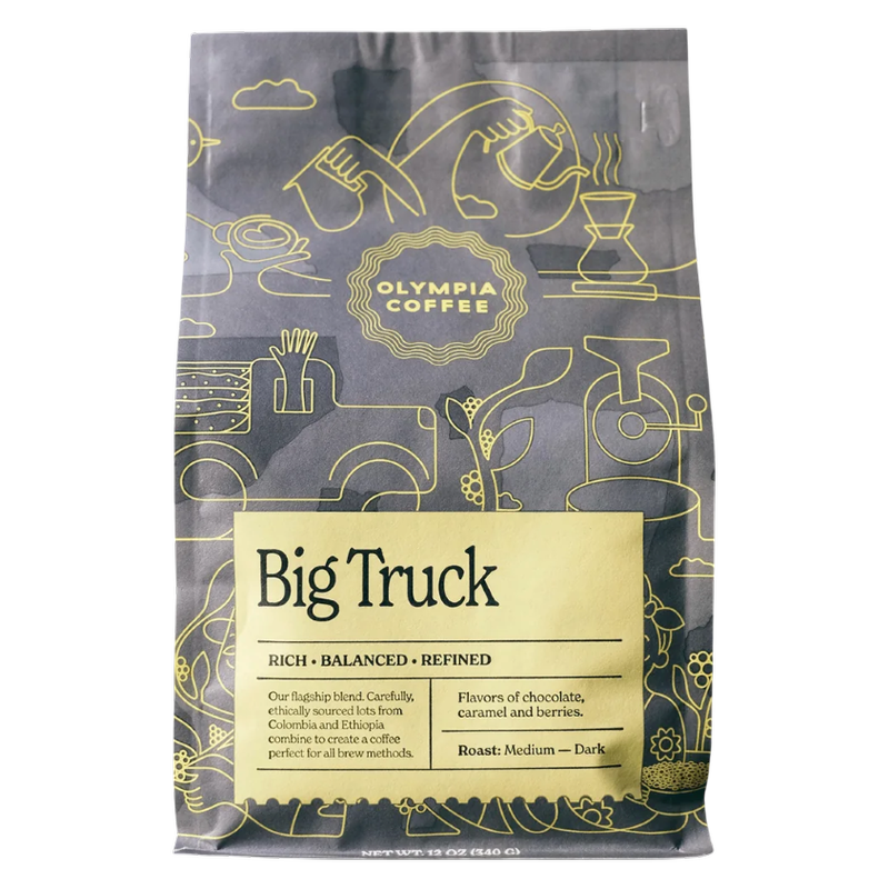 Olympia Coffee Big Truck Blend Whole Bean Coffee, 12 oz
