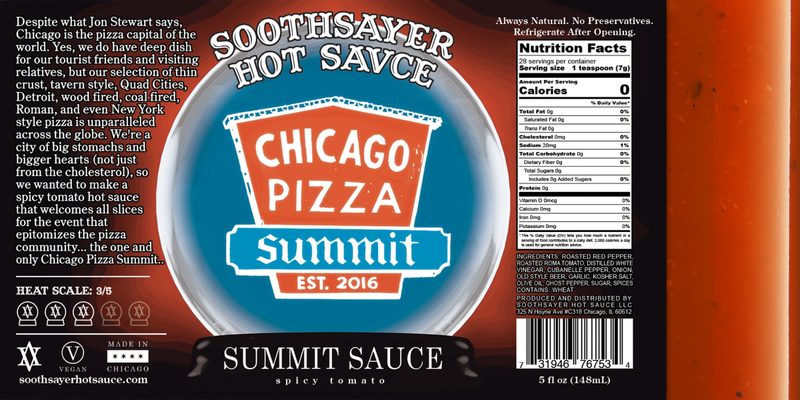 Soothsayer Chicago Pizza Summit Hot Sauce, 5 fl oz