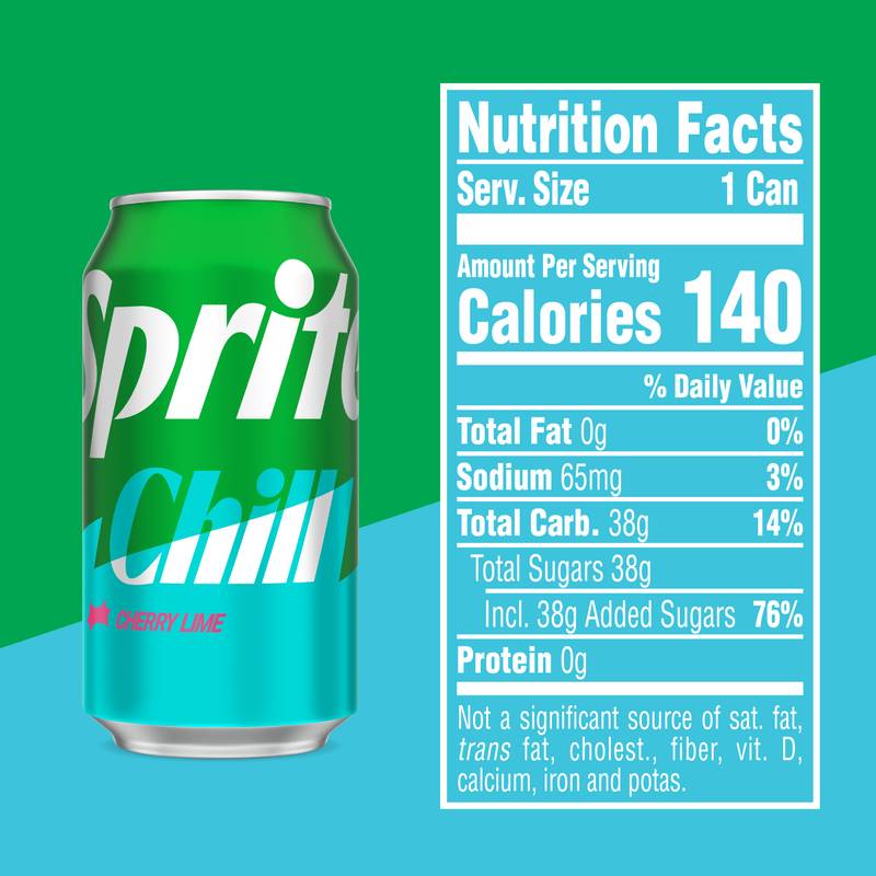 Sprite Chill Cherry Lime 12pk 12oz Can