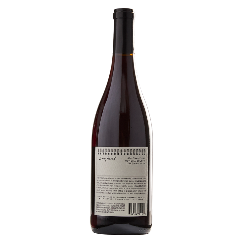 Longhand Sonoma Coast Pinot Noir 750ml