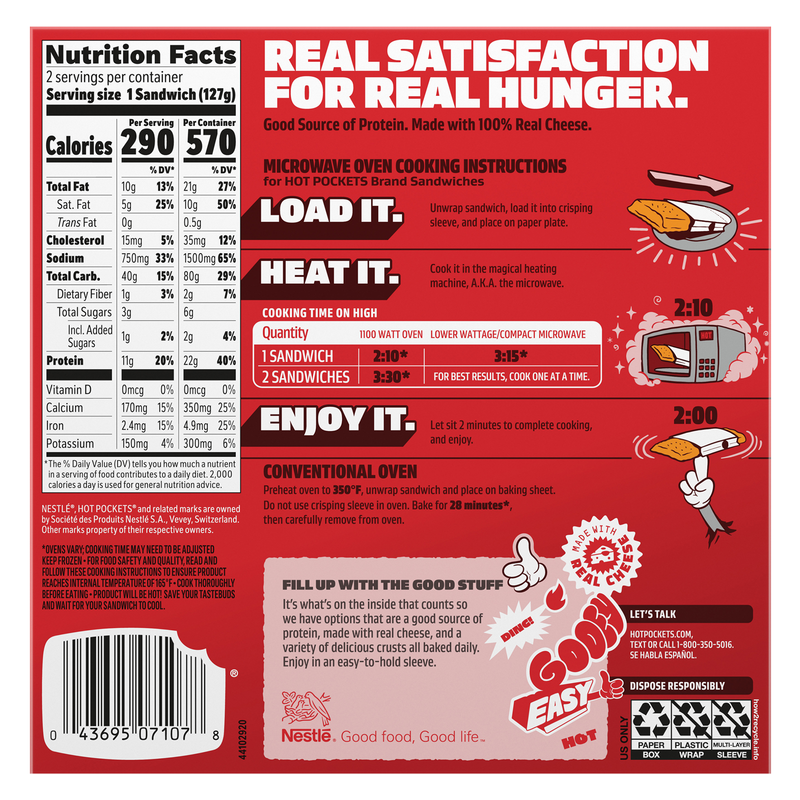 Hot Pockets Frozen Seasoned Crust Angus Beef Philly Steak & Cheese 2ct 9oz