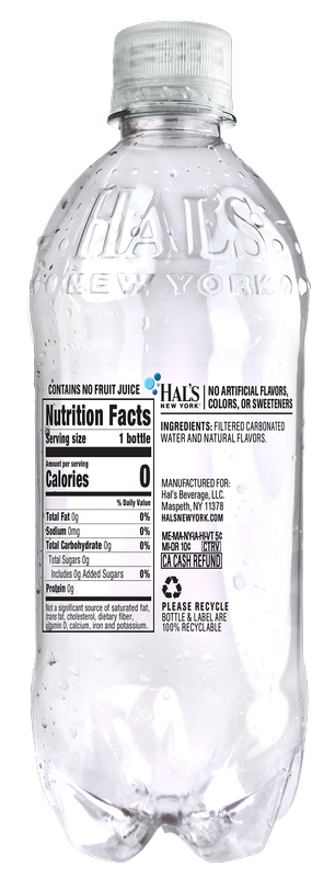 Hal's New York Original Seltzer 20oz Btl