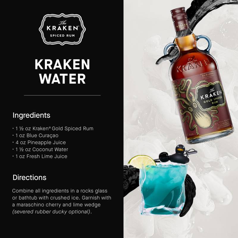 Kraken Gold Spiced Rum 750ml (70 proof)