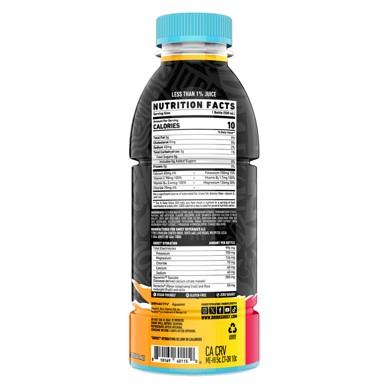 GHOST HYDRATION Strawbango 16.9oz Btl