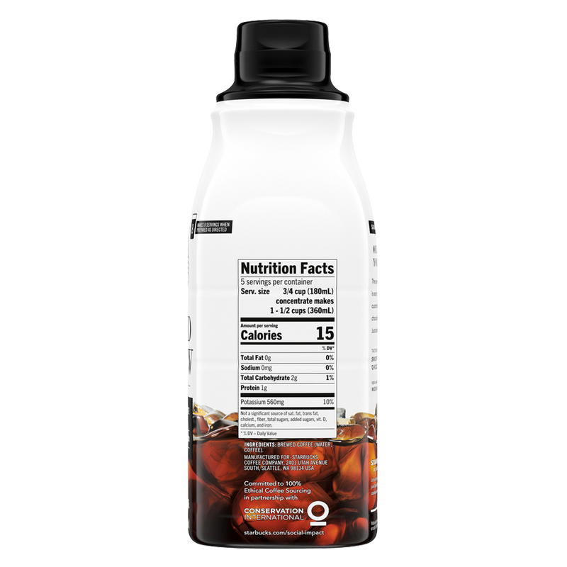 Starbucks Cold Brew Concentrate Signature Black 32oz