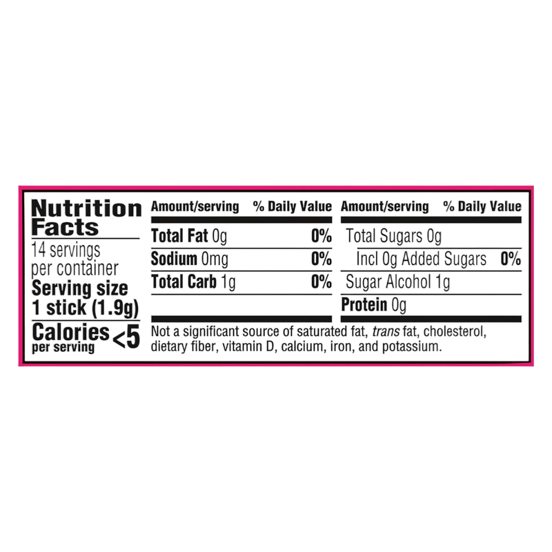 Trident Bubblegum Flavored Gum, 14pc