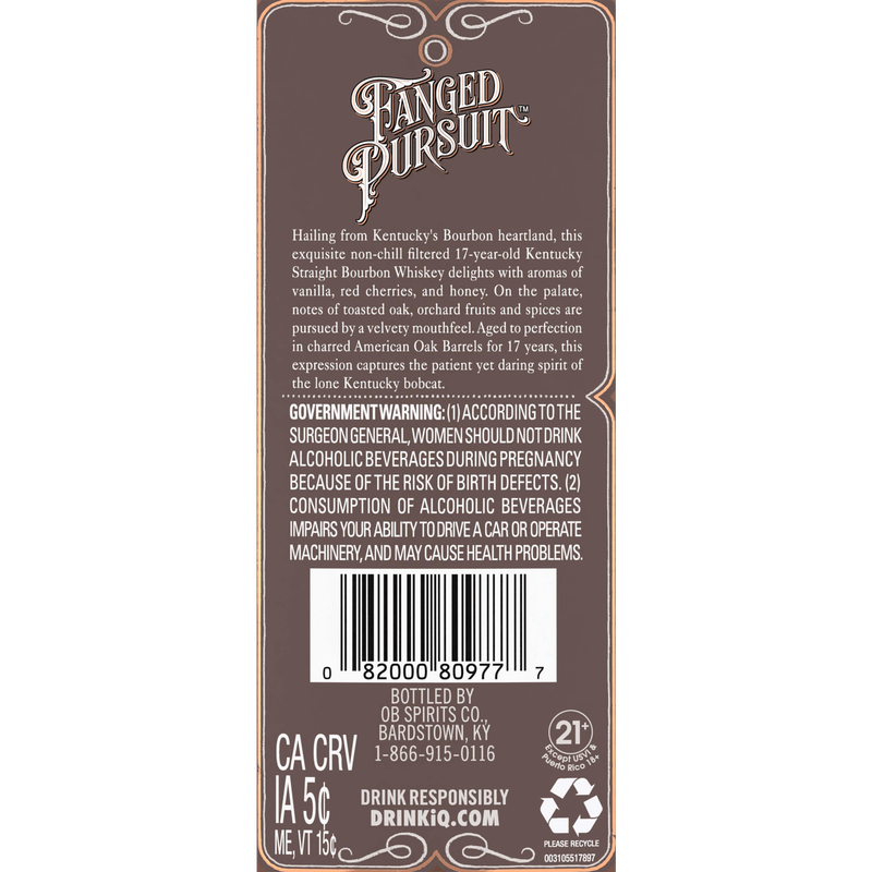 Orphan Barrel Fanged Pursuit 750ml Bottle