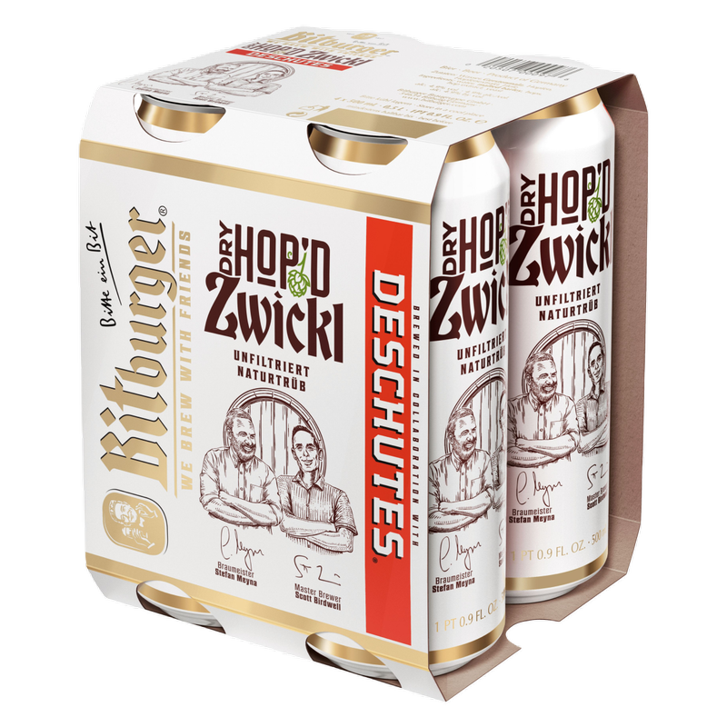Bitburger & Deschutes Dry Hop'd Zwickl (4PKC 16.9 OZ)