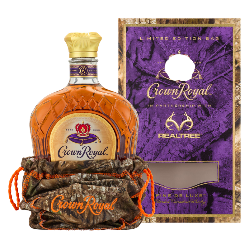 Crown Royal Deluxe Whiskey 750ml Realtree Bag 80 Proof