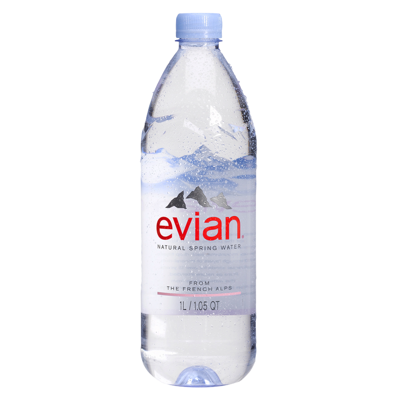 Evian Natural Spring Water 1 Liter