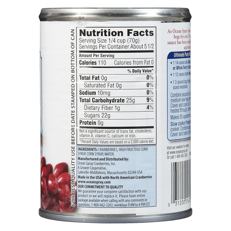 Ocean Spray Whole Berry Cranberry Sauce, 14oz