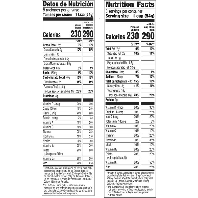 General Mills Loaded Smore's with Chocolate Creme Filling Cereal, 15.6oz.