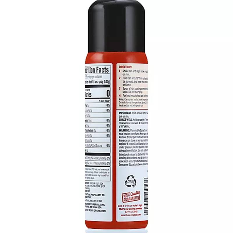 Essential Everyday Canola Oil Non-Stick Cooking Spray, 6oz.