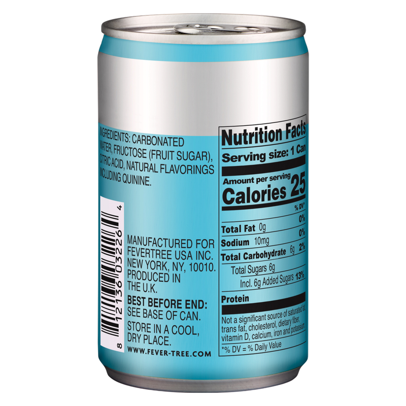 Fever Tree Mediterranean Tonic Water 8pk 5.07oz Can