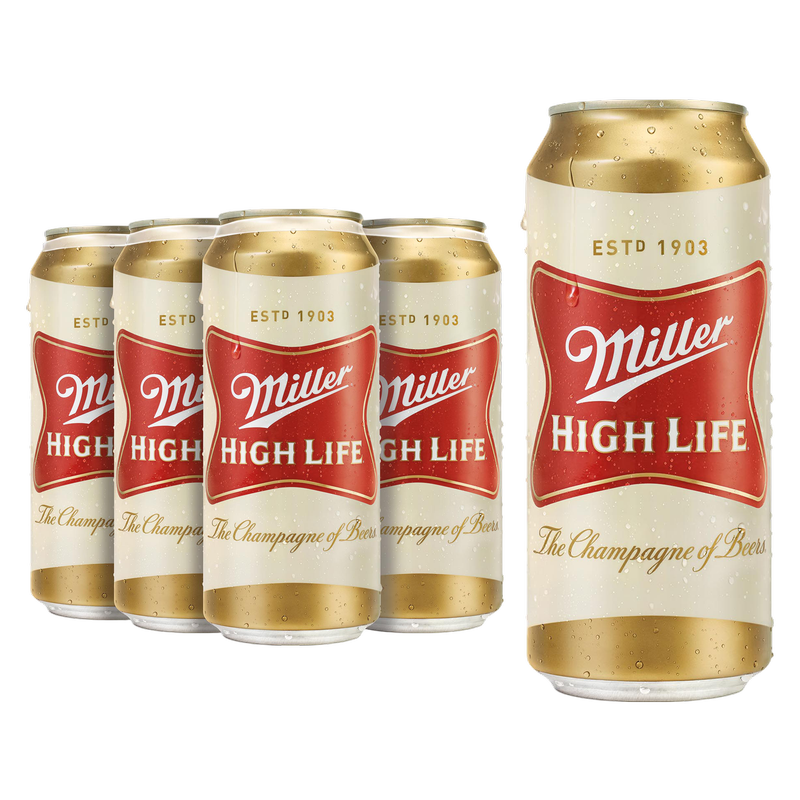 Miller High Life 6pk 16oz Can 4.6% ABV