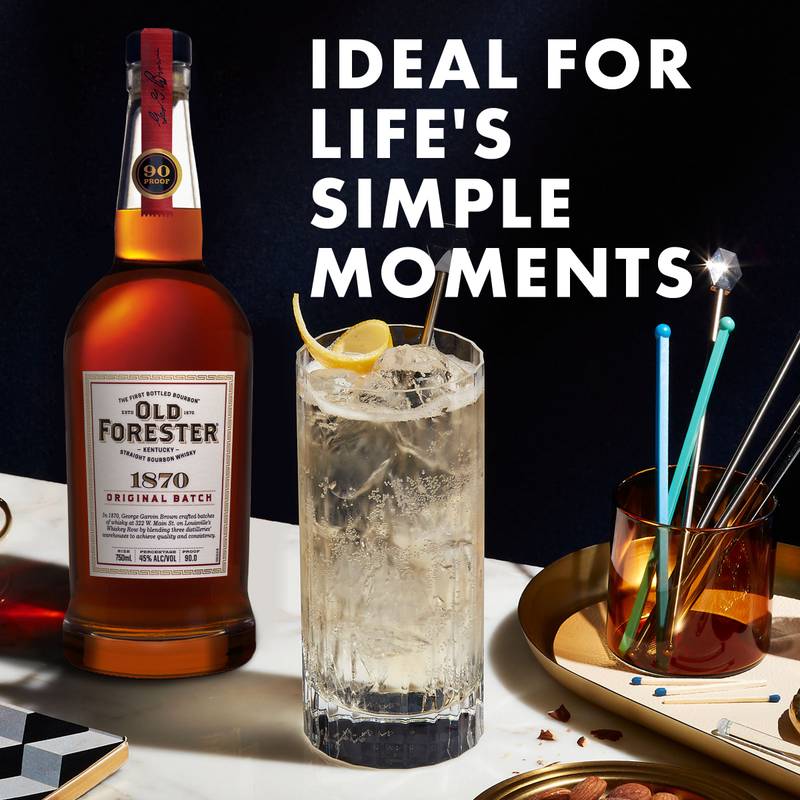 Old Forester Whiskey Row Series: 1870 Original Batch Kentucky Straight Bourbon Whisky, 750 mL Bottle, 90 Proof