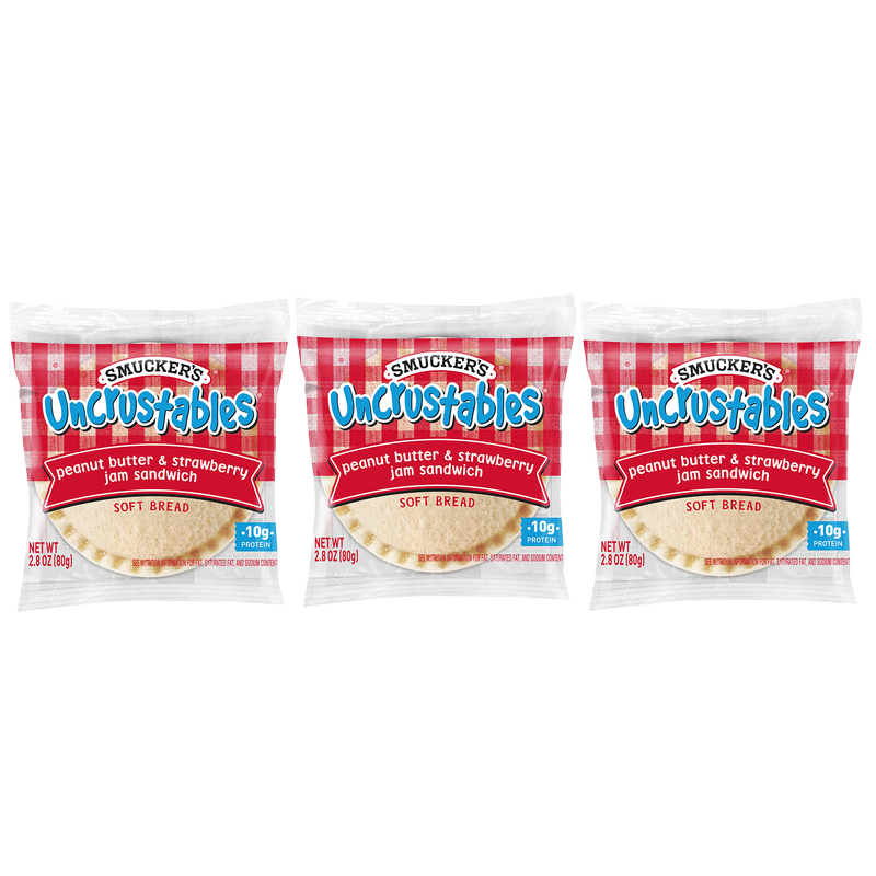 3ct Smucker's Frozen Uncrustables PB & Strawberry on Wheat 2.6oz
