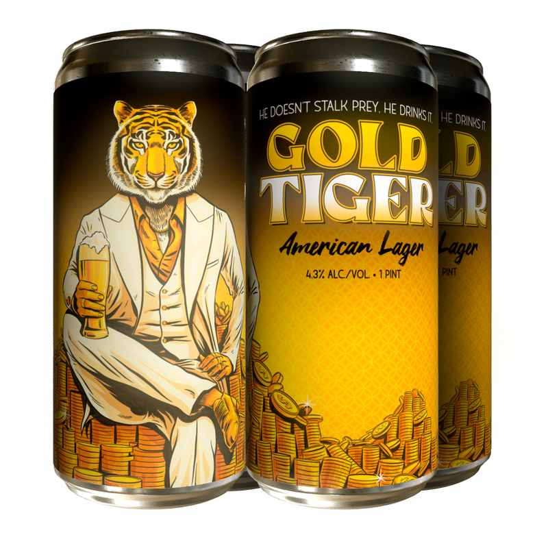 Paperback Gold Tiger Lager 4pk 16oz Can 4.2% ABV