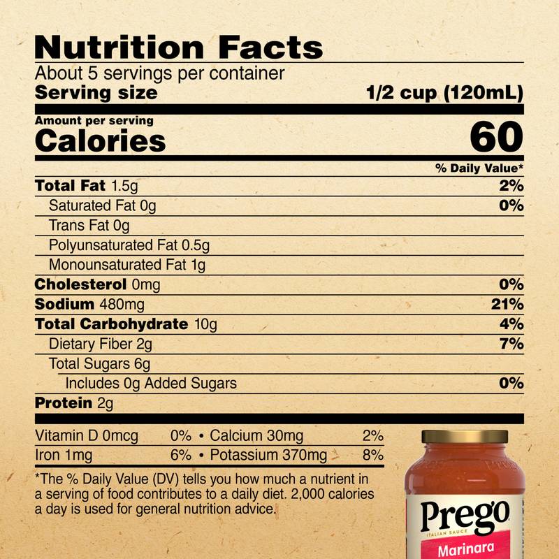 Prego Marinara Pasta Sauce, 23oz.