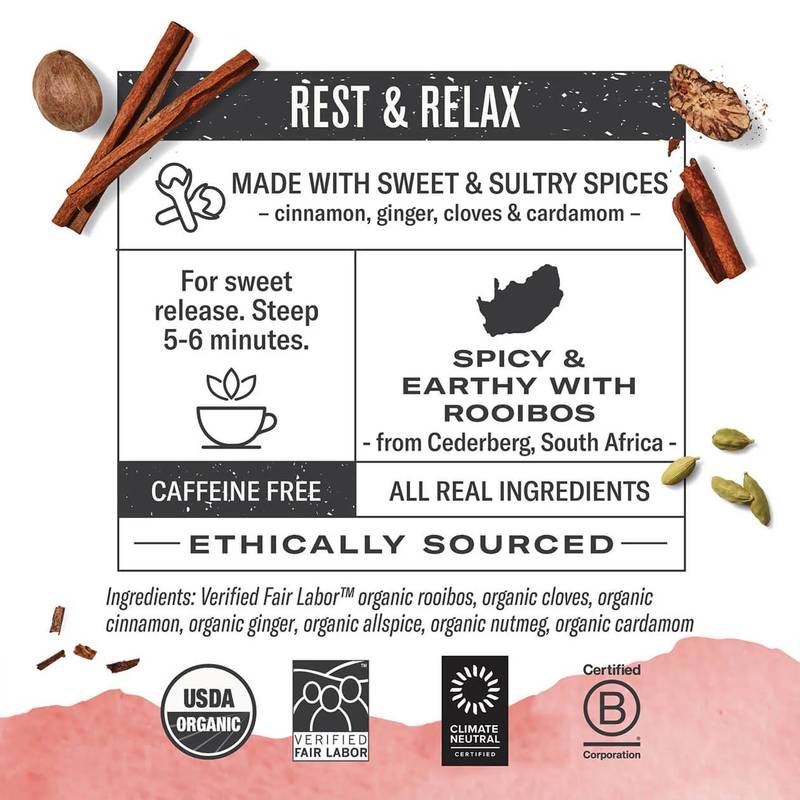 Numi Organic Rooibos Chai Tea 18ct Box