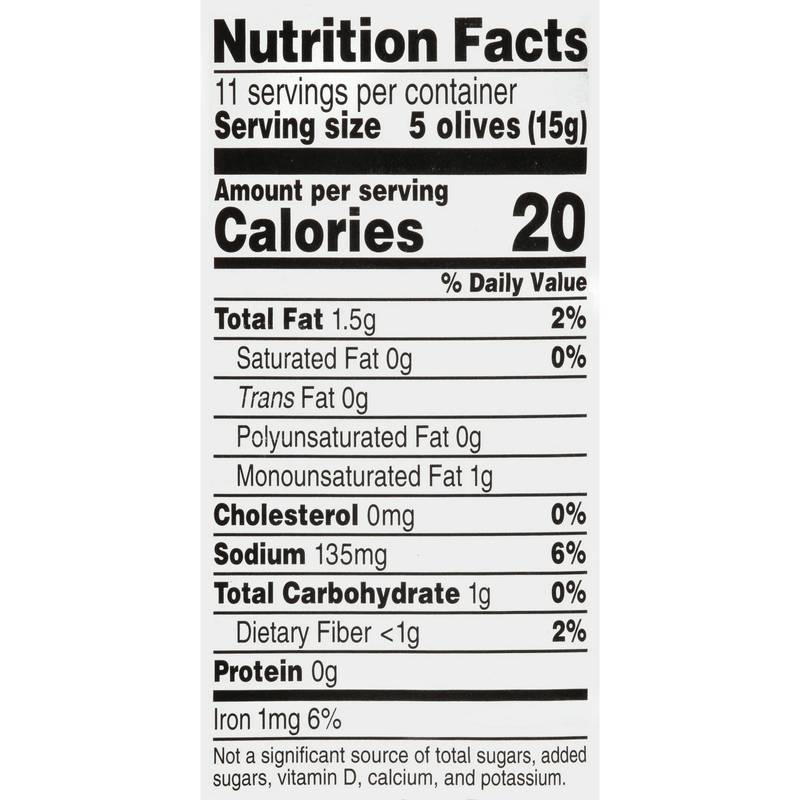 Lindsay Medium Ripe Black Olives 6oz