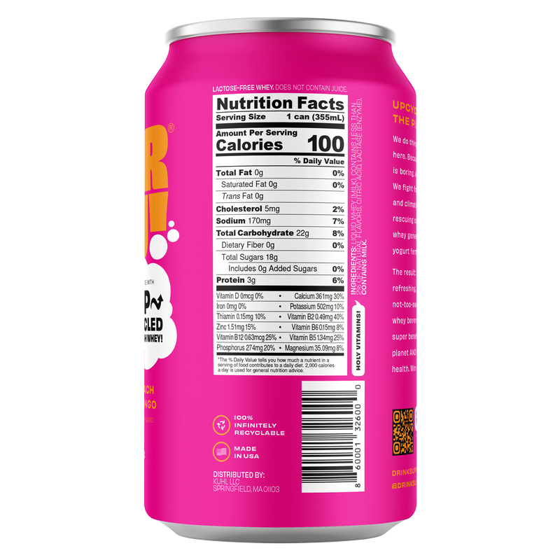 Superfrau Peach Mango 12oz Can