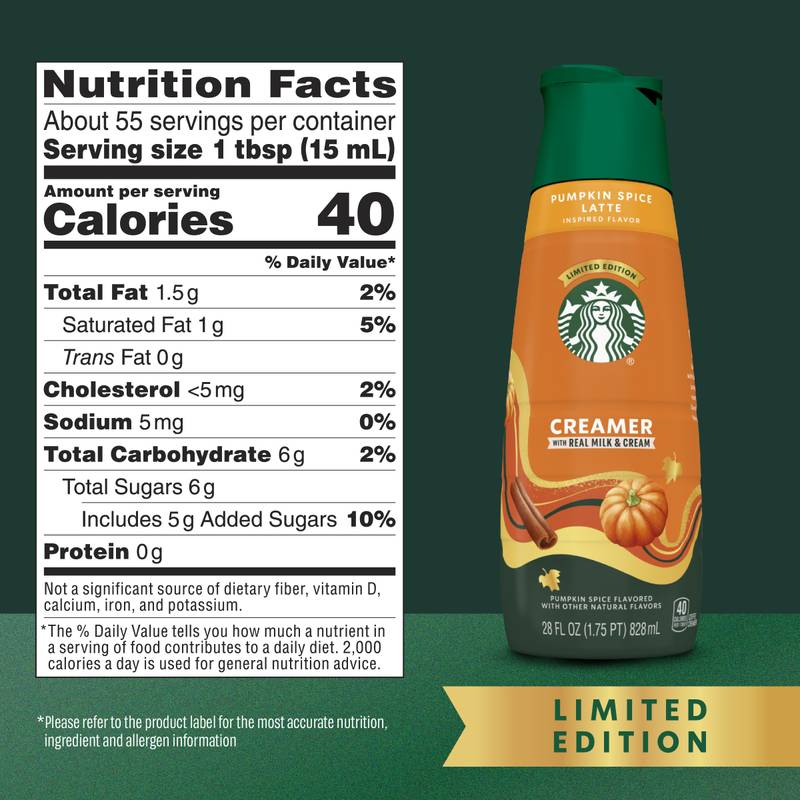 Starbucks Pumpkin Spice Creamer 28oz Btl