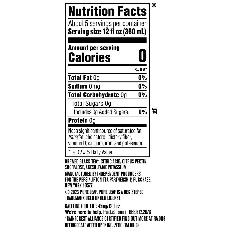 Pure Leaf Zero Sugar Sweet Tea 64oz Btl