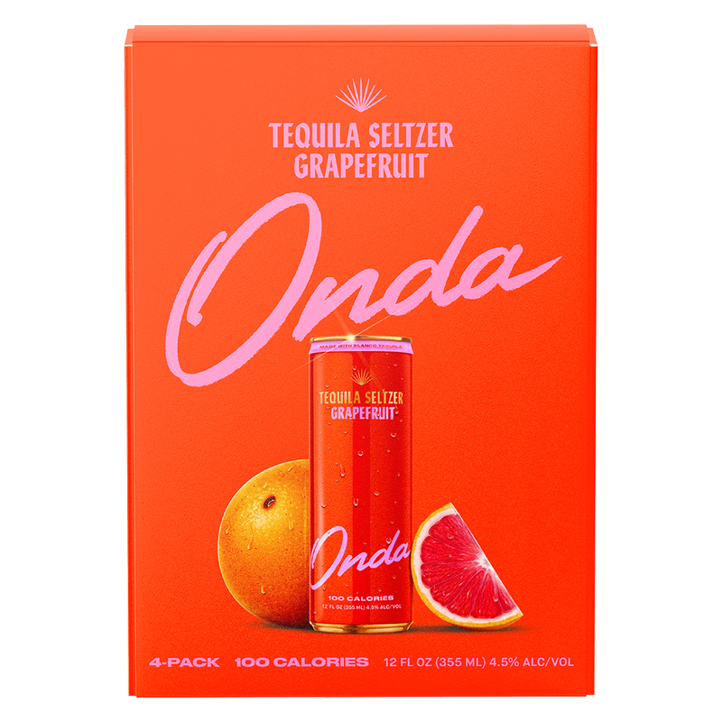 Onda Sparkling Tequila Grapefruit 4pk 12oz Can 5% ABV