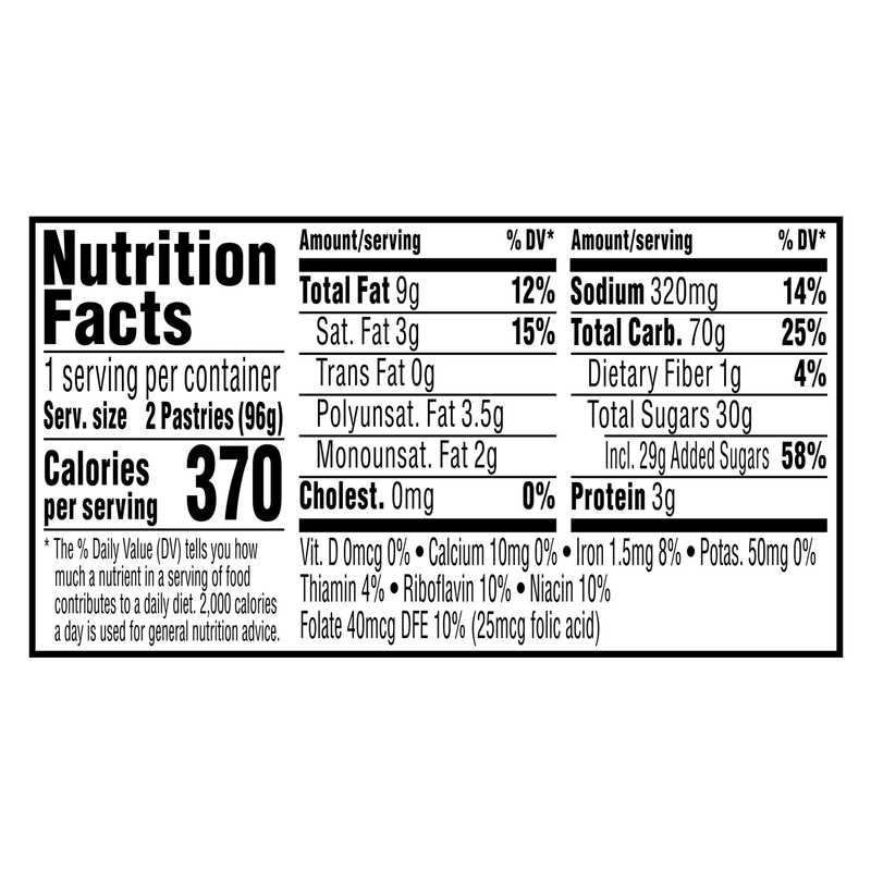 Pop-Tarts Frosted Blueberry Breakfast Toaster Pastries 2ct