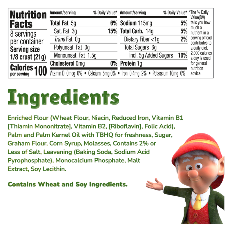 Keebler Ready Crust 9-Inch Graham Cracker Pie Crust, Premade Pie Crust For Baking And No-Bake, 6 oz