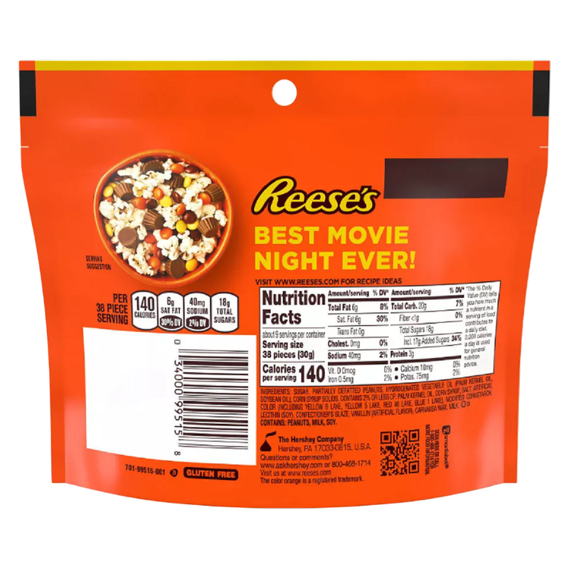 REESE'S PIECES Peanut Butter Candy, 9 oz
