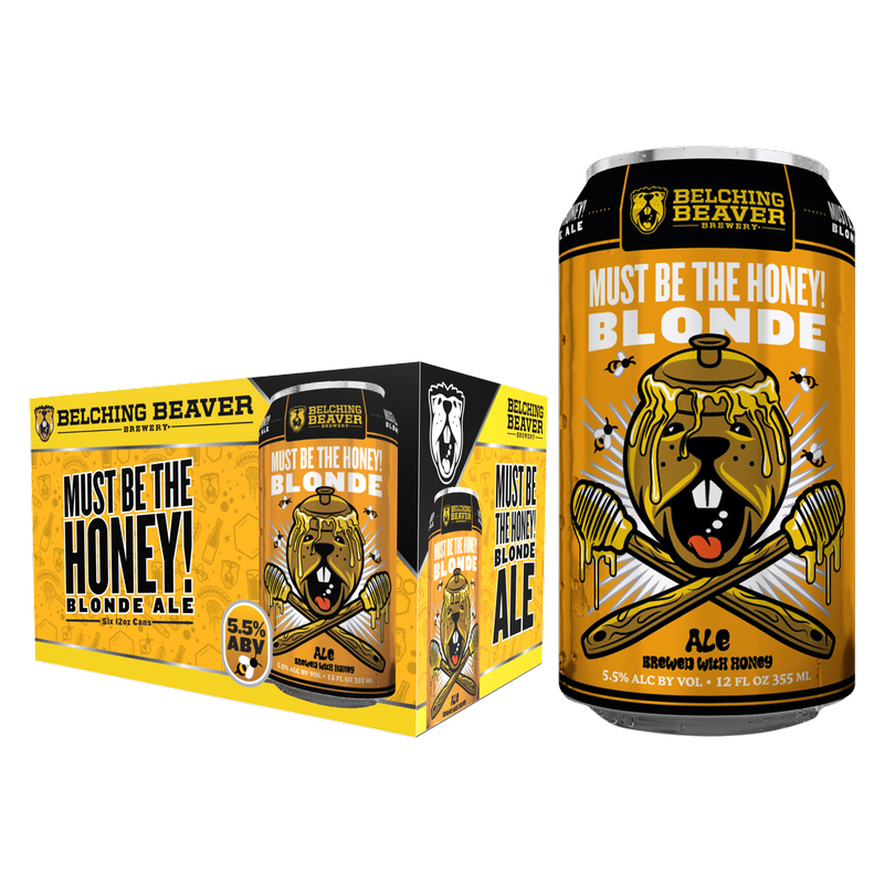Belching Beaver Me So Honey Ale 6pk 12oz Can 5.5% ABV