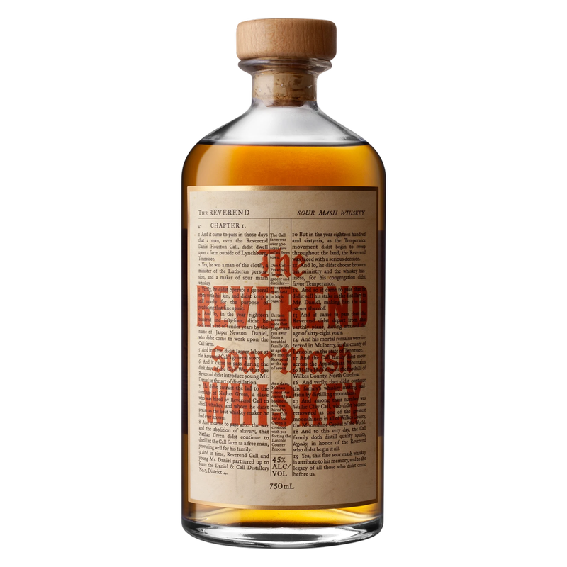 The Reverand Sour Mash Whiskey 750ml 45% ABV