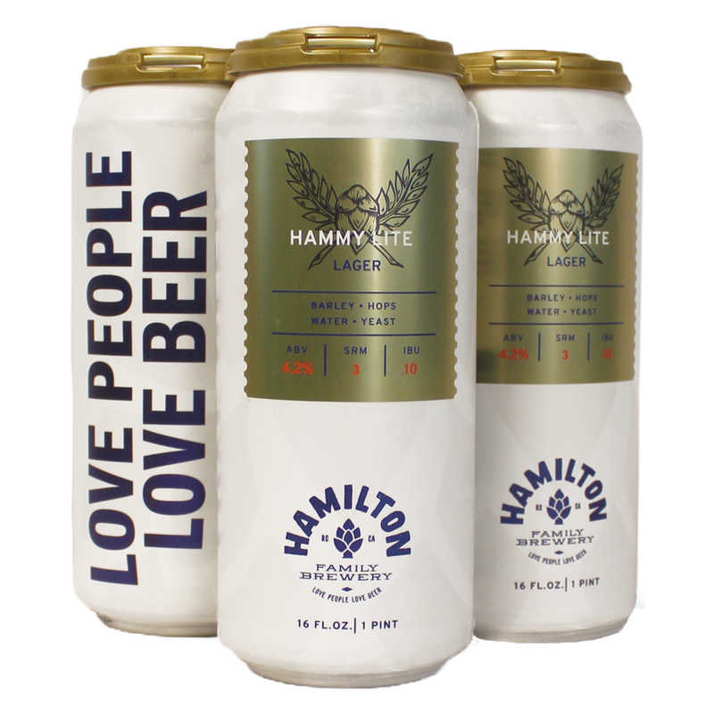 Hamilton Family Brewery Hammy Lite 4pk 16oz Can