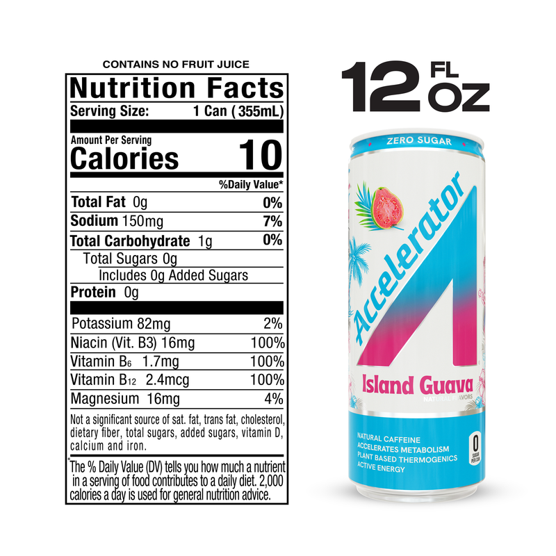 ASHOC Accelerator Island Guava 12oz Can