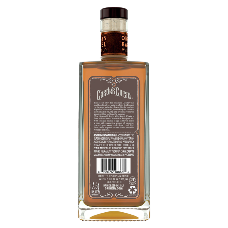 Orphan Barrel Castles Curse Single Malt Scotch 14 Year 750ml