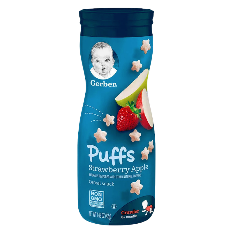 Gerber Graduates Strawberry Apple Puffs