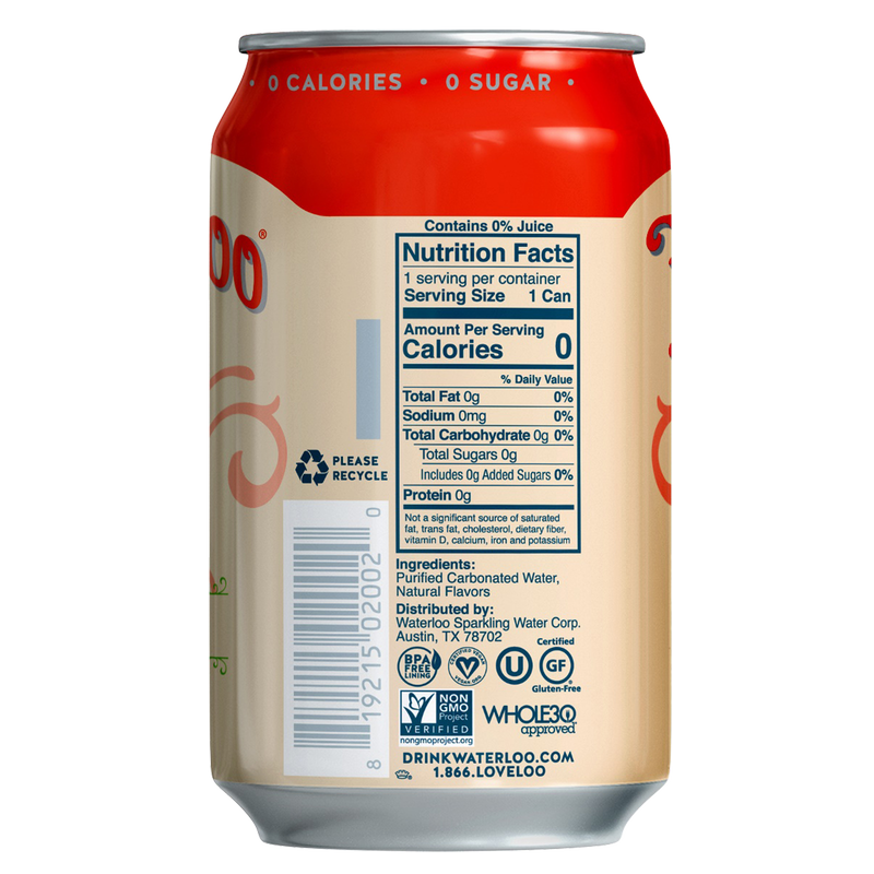 Waterloo Grapefruit Sparkling Water 12oz Can