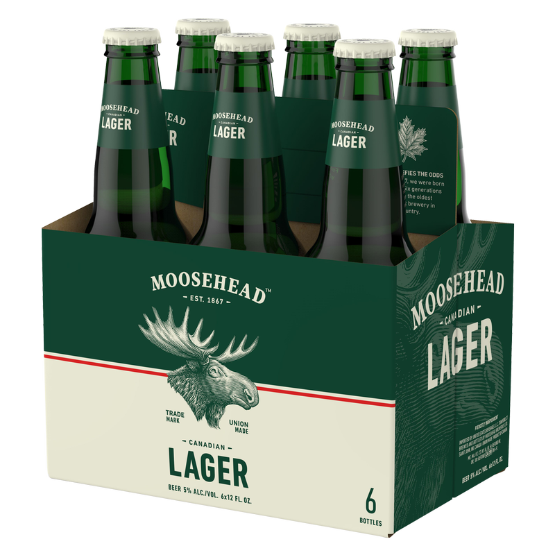 Moosehead Lager 6pk 12oz Btl 5.0% ABV
